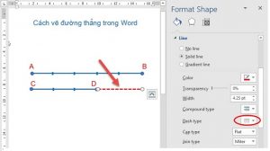 Ket hop duong thang net lien va net dut 300x168 - Hướng dẫn cách vẽ đường thẳng trong word